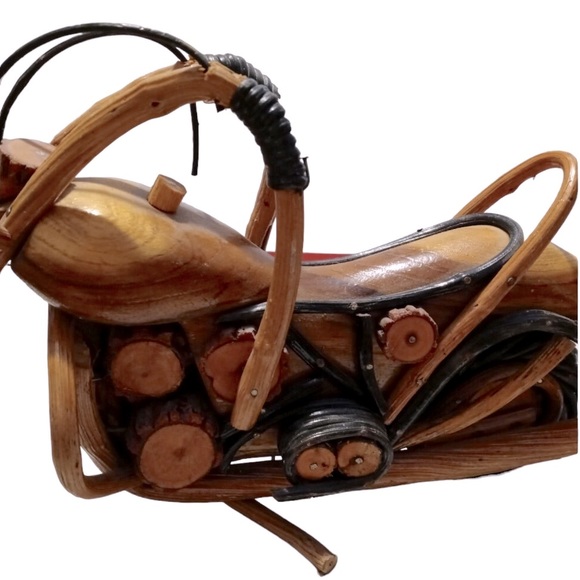 HARLEY DAVIDSON WOOD BIKE😎🏍👍🏻🇺🇸🎸 - Picture 4 of 8